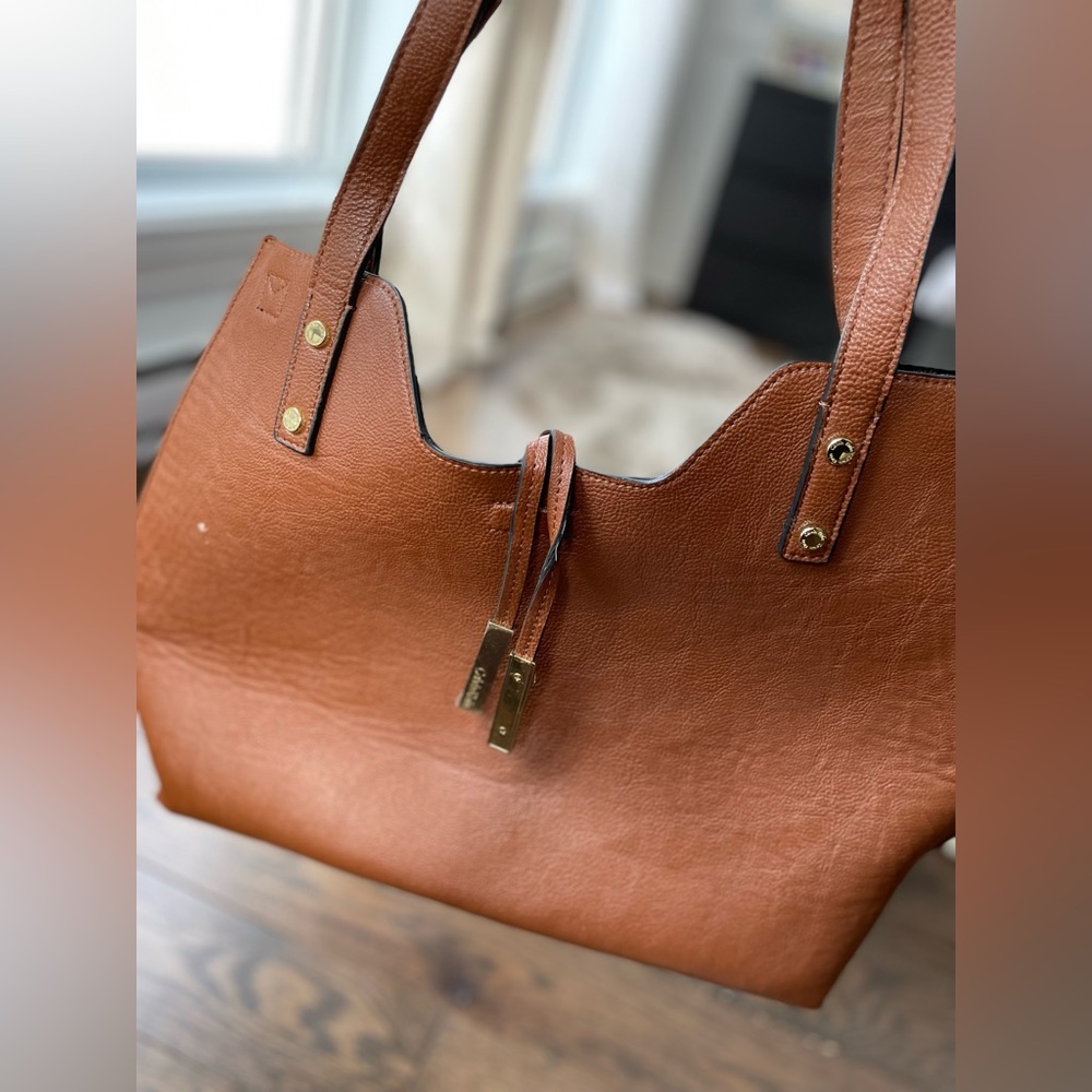Calvin Klein Leather Tote